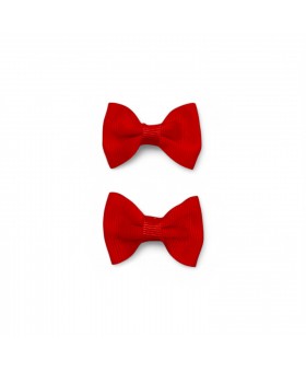 Pack de 2 lazos rojos con clip