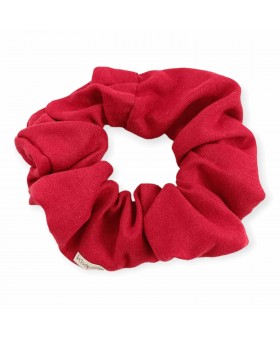 Scrunchie suede Rojo escarlata