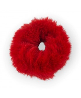 Scrunchie de pelito Rojo