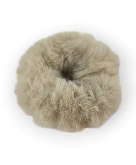 Scrunchie de pelito Canela