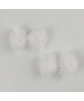 Pack 2 pinzas pelito Blanco