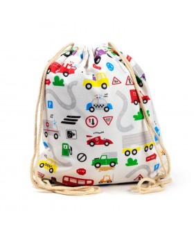 Mochila de Tela con Cuerdas...