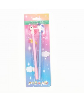 Set de 2 bolígrafos Unicornio