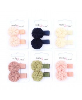Pack de 2 clips con pompon