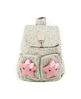 Mochila de tela estampado...