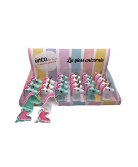 Lip gloss cabeza de unicornio