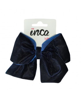 Lazo de terciopelo azul...