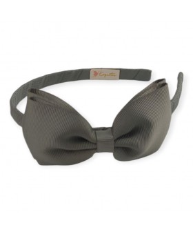 Diadema lazo zapatero gris...