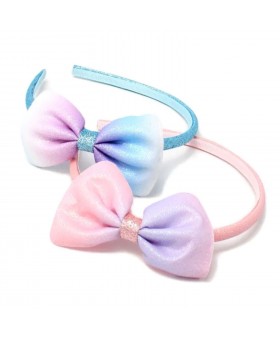 Diadema  con lazo brillante