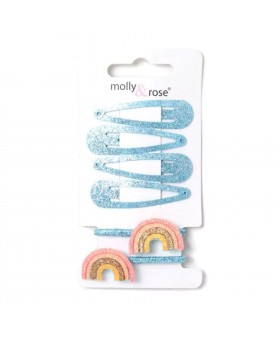 Set de 4 clips y 2 gomas...