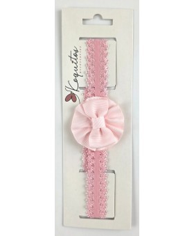 Diadema elástica con roseta...