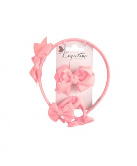 Set de diadema, pinza y...