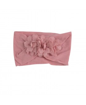 Banda flores con gasa Rosa...