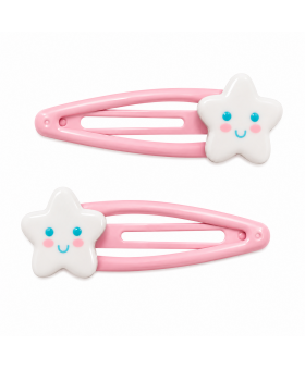 Set 2 clips 5 cm estrellita
