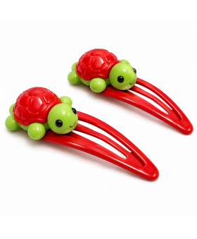Set 2 clips 5 cm tortuga
