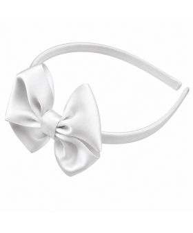 Lazo blanco con diadema...